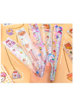 Bookmarks Scale for Kids, Glitter Scale for School Stationery Items, S