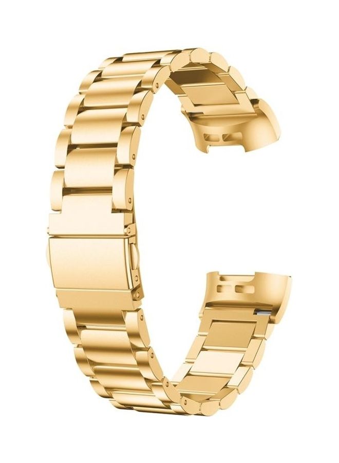 NIBEMINENT Stainless Steel Waist Strap Watch Band Gold - Image 2