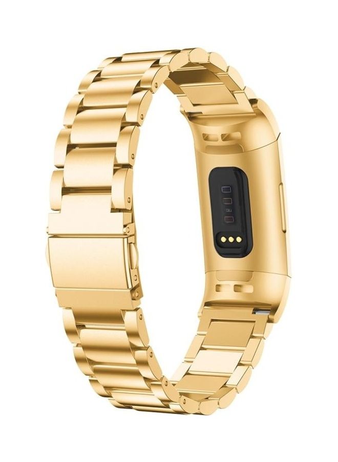 NIBEMINENT Stainless Steel Waist Strap Watch Band Gold - Image 3