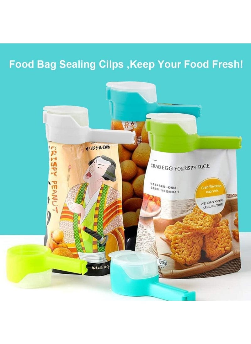 Generic - 4-Pack Food Sealing Clips with Pour Spouts, Bag Clips for Kitchen and Chips, Ideal for Organizing and Sealing Food Bags - Image 1