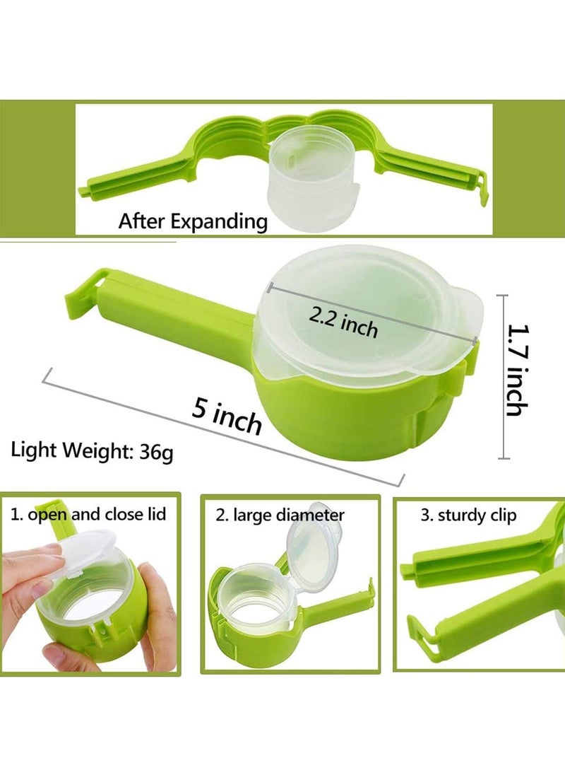 Generic - 4-Pack Food Sealing Clips with Pour Spouts, Bag Clips for Kitchen and Chips, Ideal for Organizing and Sealing Food Bags - Image 1
