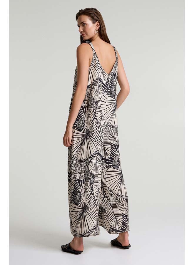 BSB Printed linen jumpsuit - Image 3