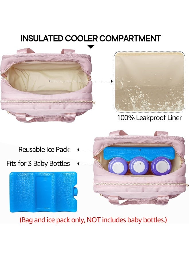 Fasrom Wearable Breast Pump Bag with Cooler and Ice Pack Compatible with Elvie Pumps and Medela Pump in Style - Image 3