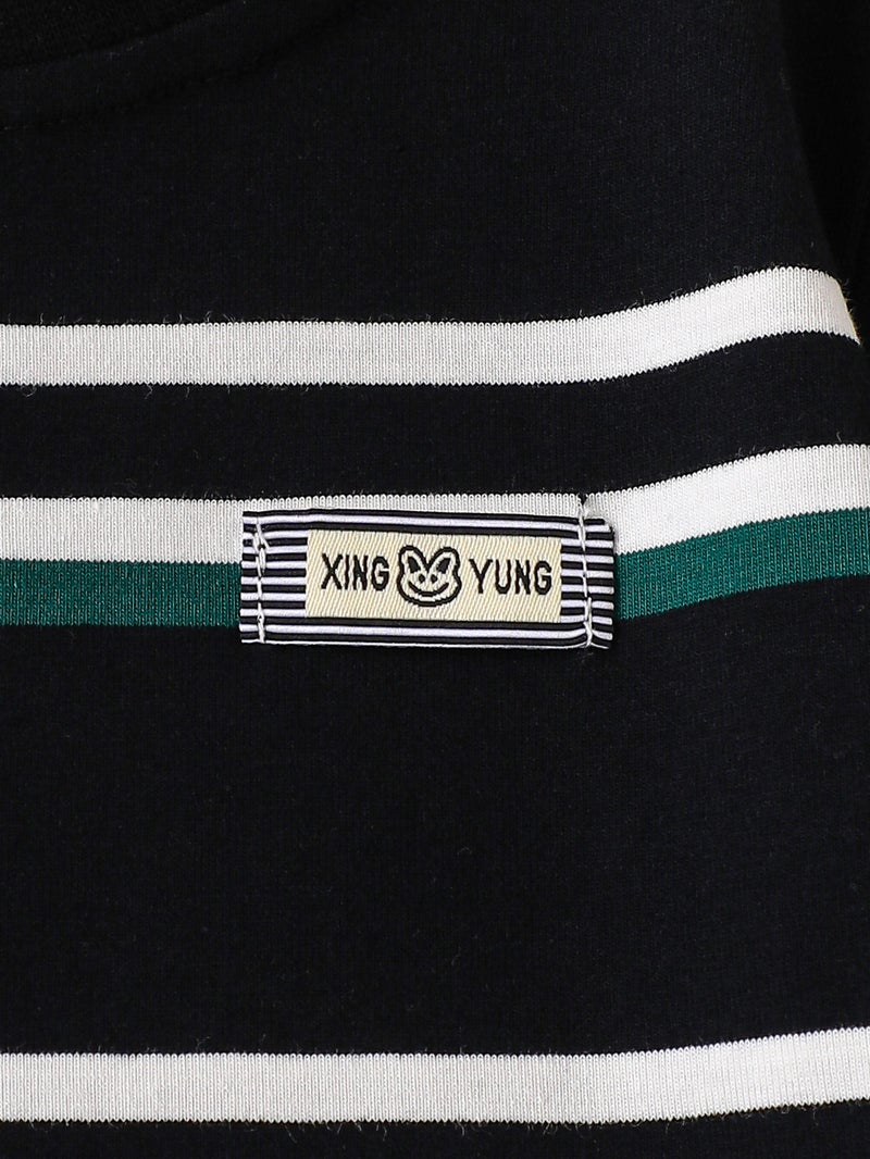 2025 Summer Children'S Striped Cotton T-Shirt Children'S Western Style Casual Short-Sleeved Cotton Top - Image 4