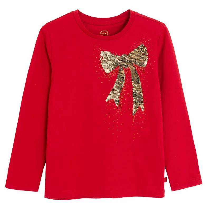 Cool Club by SMYK RED COTTON T-SHIRT L/S