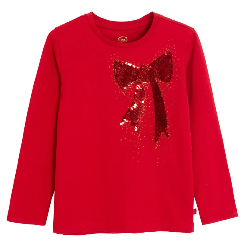 Cool Club by SMYK RED COTTON T-SHIRT L/S