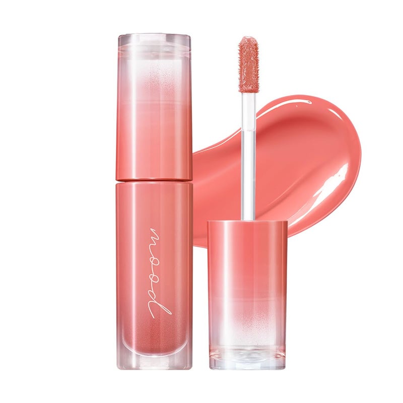 Peripera Ink Mood Glowy Tint | Lip-Plumping, Naturally Moisturizing, Lightweight, Glow-Boosting, Long-Lasting, Comfortable, Non-Sticky, No White Film (02 CORAL INFLUENCER) - Image 1