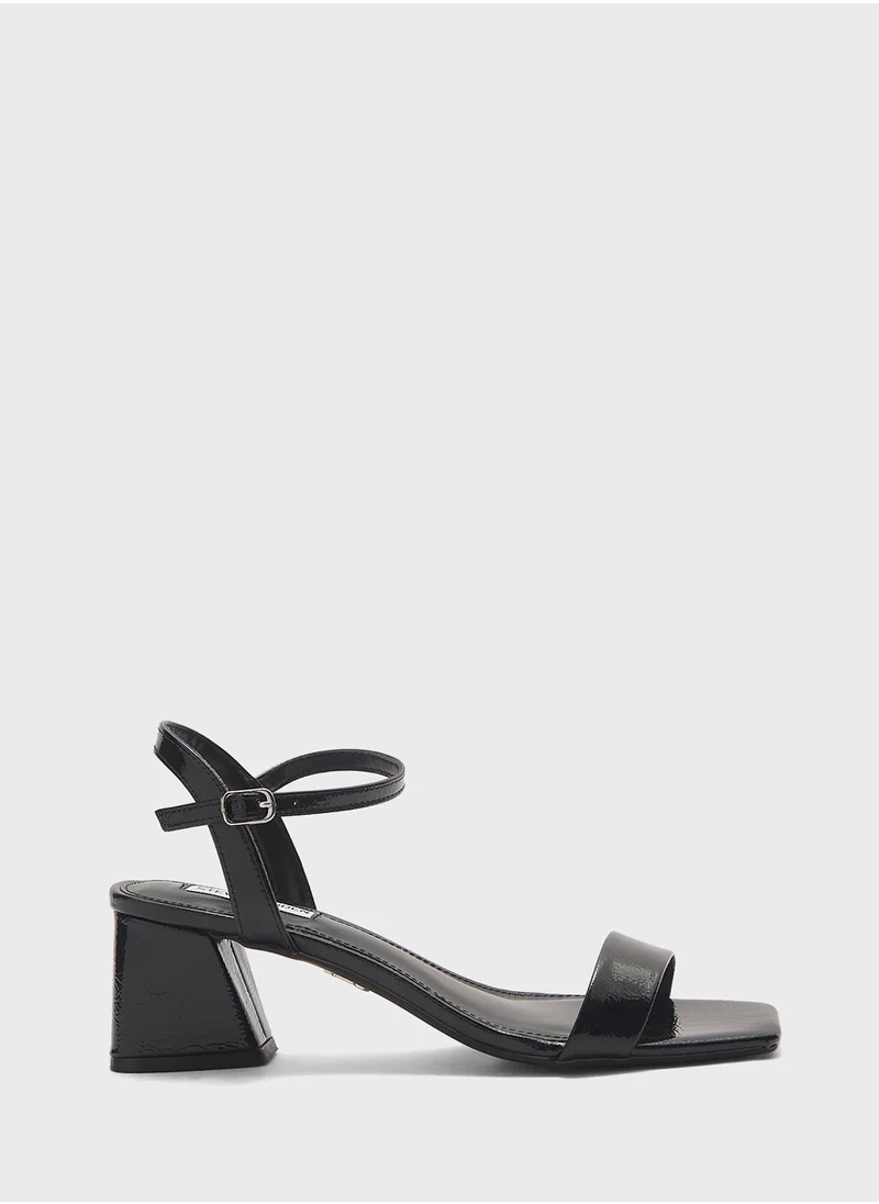 STEVE MADDEN Birdiee Ankle Strap Mid Heel Sandals