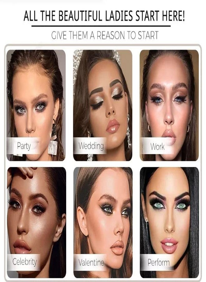 Vinayakart Magnetic Eyelashes with Eyeliner, 3D Magnetic Eyelashes Kit, 5 Pairs Reusable Magnetic False Eyelashes with Tweezers Inside (010/012/013/015/016) - Image 5