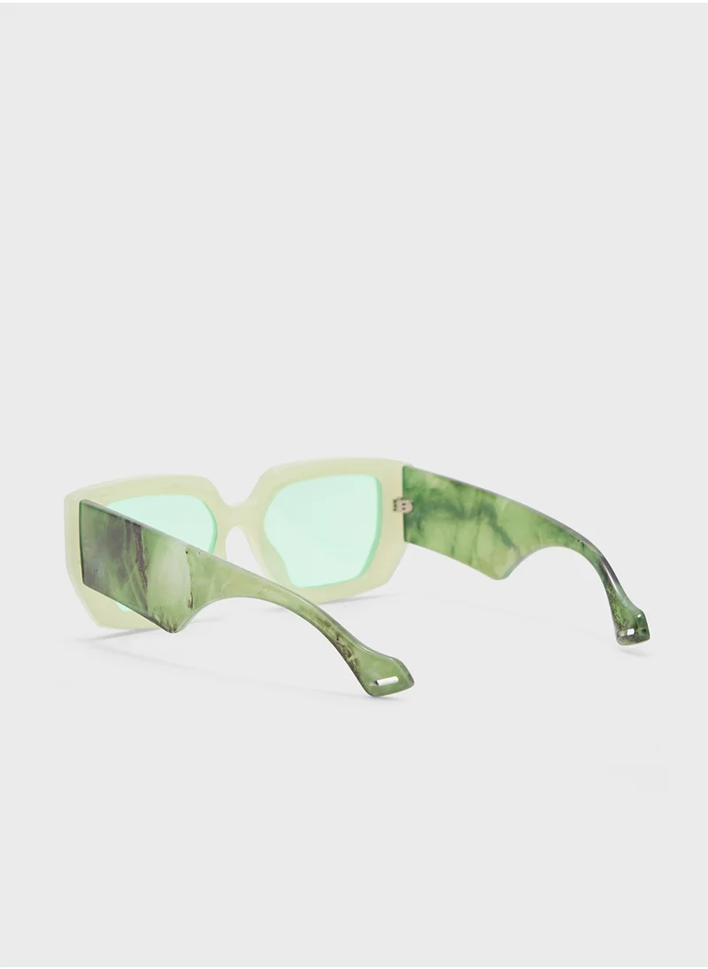 جينجر Angular Sunglasses