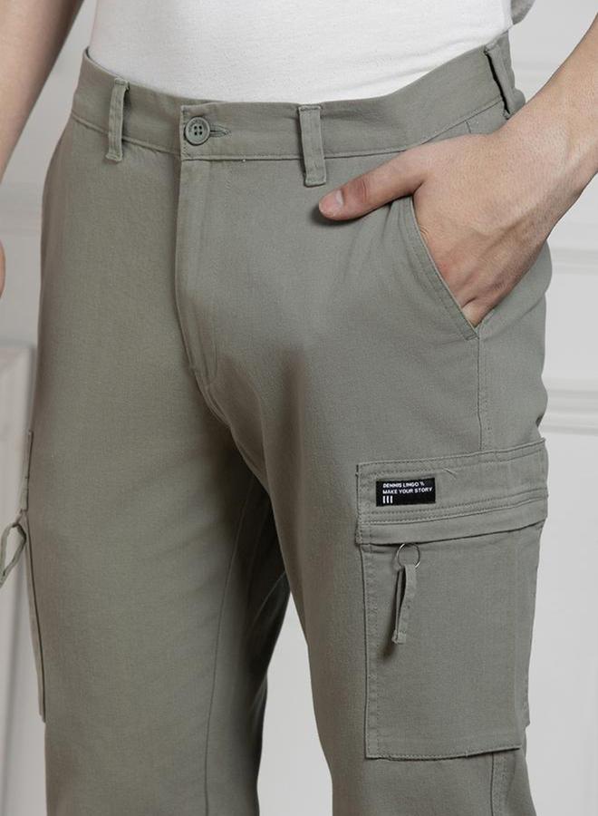 دينيس لينغو بنطال كارجو بنسيج قابل للتمدد وتفاصيل سحَّاب غلق - Image 3