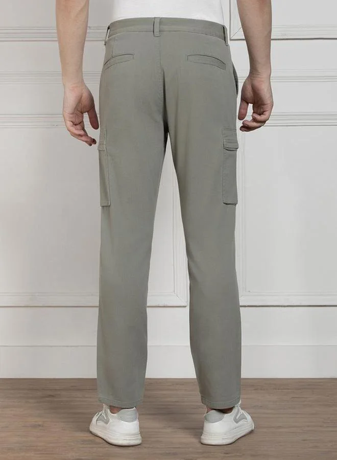 Dennis Lingo Stretchable Cargo Trousers with Zip Detail by Styli