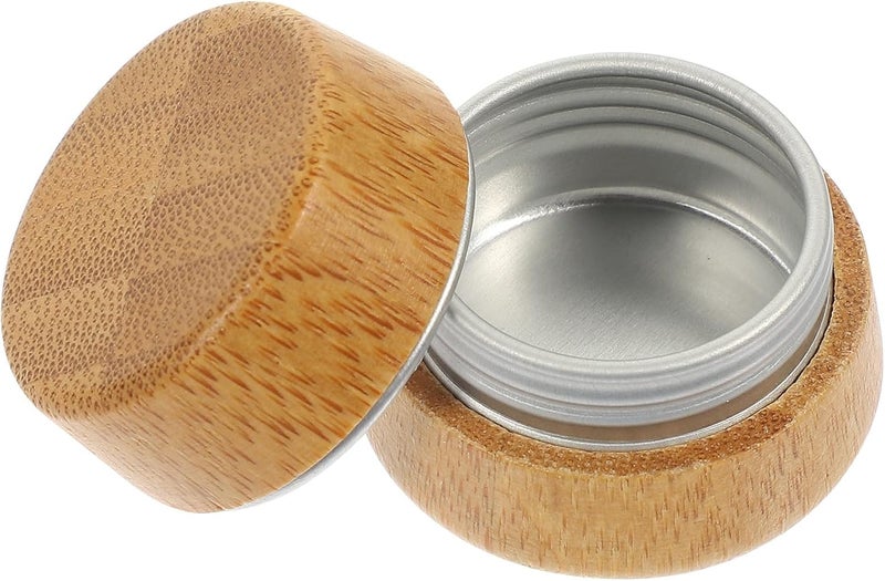 Portable Wear-resistant Lip Balm Tin Screw Container Reusable Household Cream Case Compact Cosmetic Storage for Makeup Lotions Ointments and Lip Care Lightweight Aluminum Jar for - Image 1