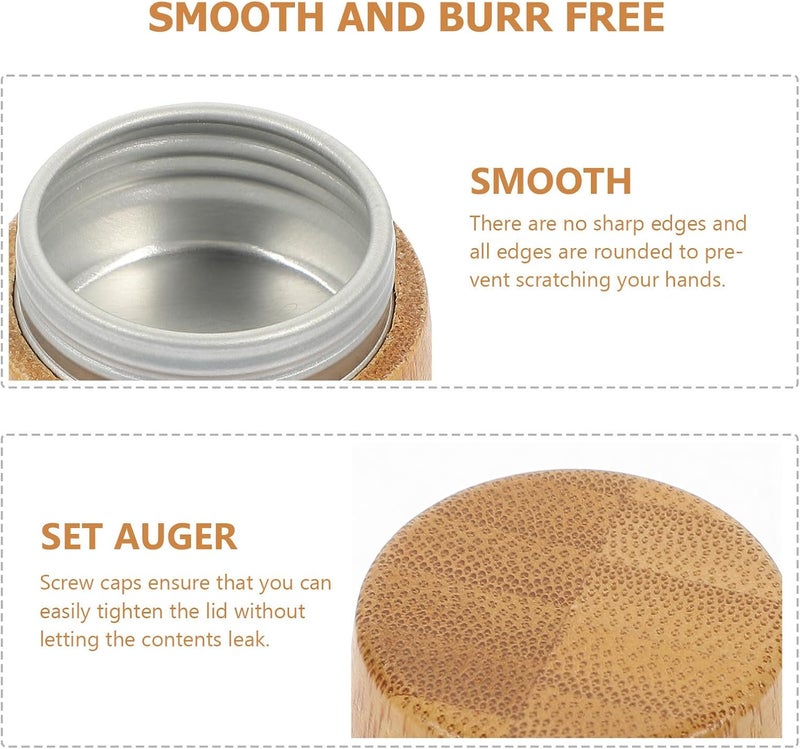 Portable Wear-resistant Lip Balm Tin Screw Container Reusable Household Cream Case Compact Cosmetic Storage for Makeup Lotions Ointments and Lip Care Lightweight Aluminum Jar for - Image 3
