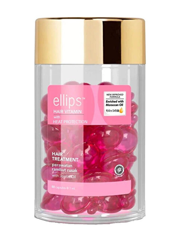 ellips فيتامين الشعر مع حماية الحرارة علاج الشعر 50 كبسولة - Image 1