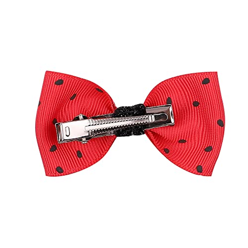 BBTDIN Watermelon Turban Headband Baby Girls Fruit Headwrap Watermelon Hair Hand Bow BBG20 (Hair Clips-6G) - Image 4