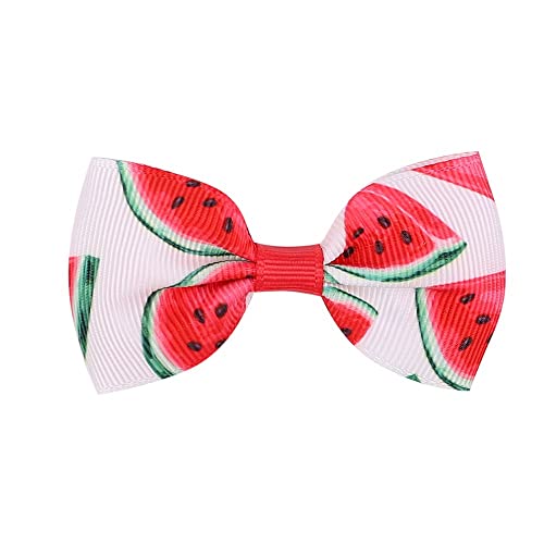 BBTDIN Watermelon Turban Headband Baby Girls Fruit Headwrap Watermelon Hair Hand Bow BBG20 (Hair Clips-6G) - Image 5