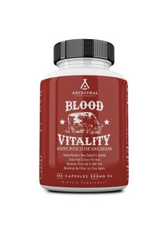 Ancestral Supplements Blood Vitality (w/Blood, Liver, Spleen) — Supports Life Blood, Bioavailable Heme Iron, Energy and Exercise Performance  - Image 1