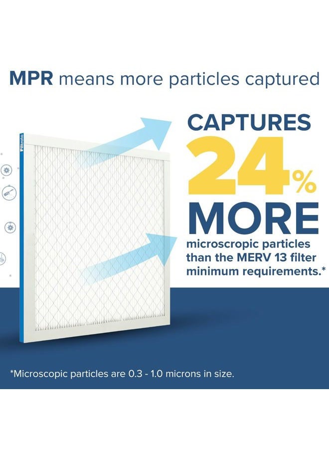FILTRETE 20x25x1 AC Furnace Air Filter, MERV 13, MPR 1900, Premium Allergen, Bacteria & Virus Filter, 3-Month Pleated 1-Inch Electrostatic Air Cleaning Filter, 2-Pack (Actual Size 19.69x24.69x0.78 in) - Image 4