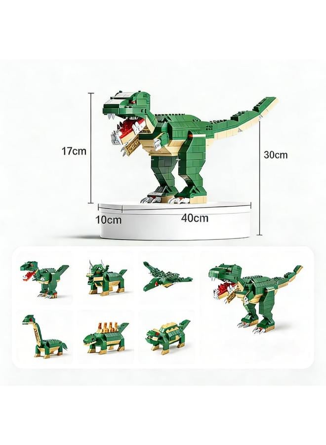 1000-Piece Dinosaur-Themed Building Blocks Set - Image 3