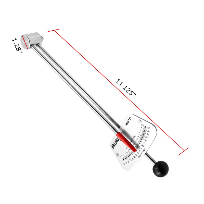 MILMUMU 1/4" Drive Beam Torque Wrench Precision Instrument-Compatible with SAE and MM Bicycle and Automotive Wrench -0-80 Inch-Pounds, 0-9 Newton Meters - Image 5