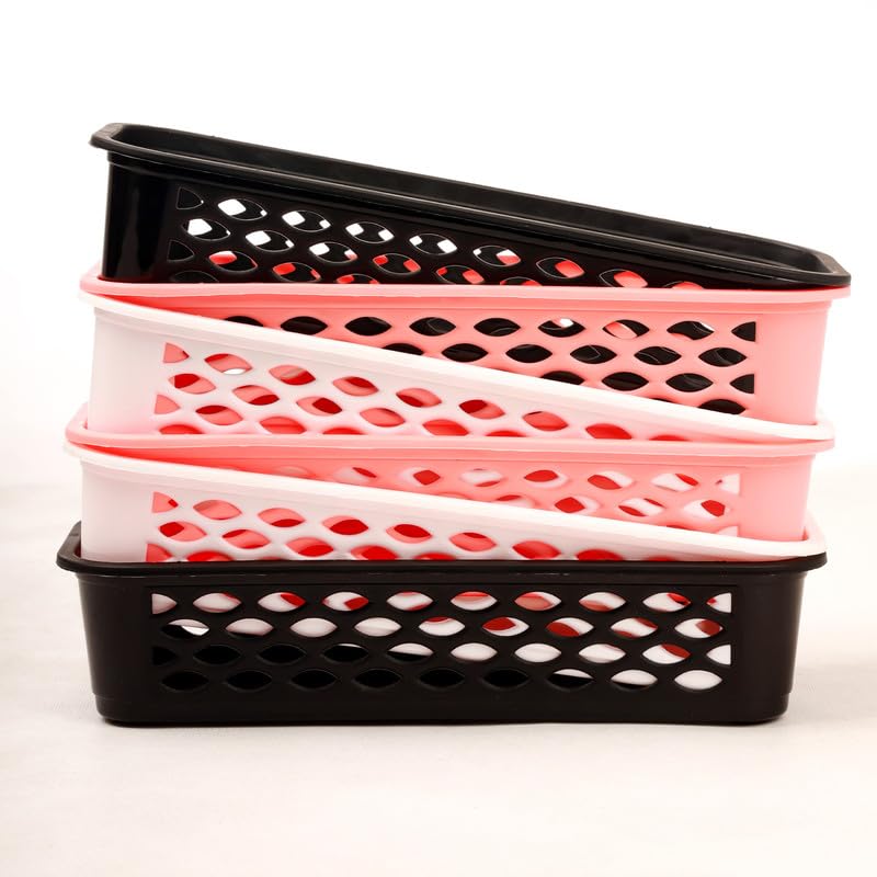 DarkShri Drawer Organizers for SocksUndergarments and ScarvesCloset Storage Dividers for Household Use Wardrobe Storage Box Bathroom Office Makeup Bedroom Dresser27106 cm Pack Of 6 Multi Tray 6pcs - Image 4