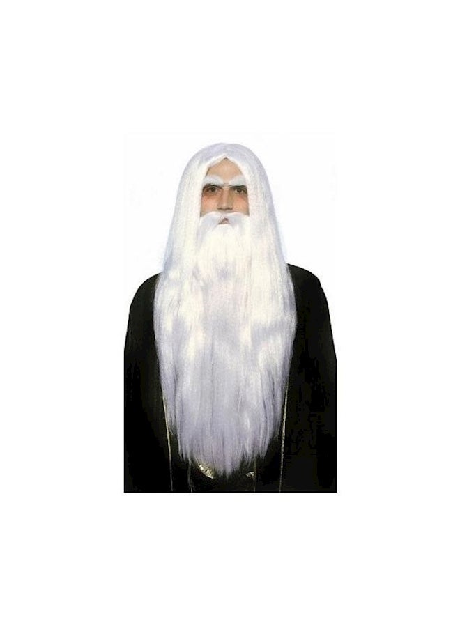 Merlin Cosplay Hair Wig And Beard Set 