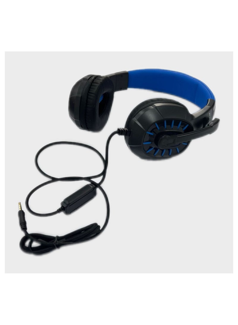 wired blue color headset from Pro Yard