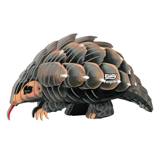 Eugy Pangolin 3D Puzzle 30 Piece EcoFriendly Educational Toy Puzzle for Boys Girls Kids Ages 6 - Image 1