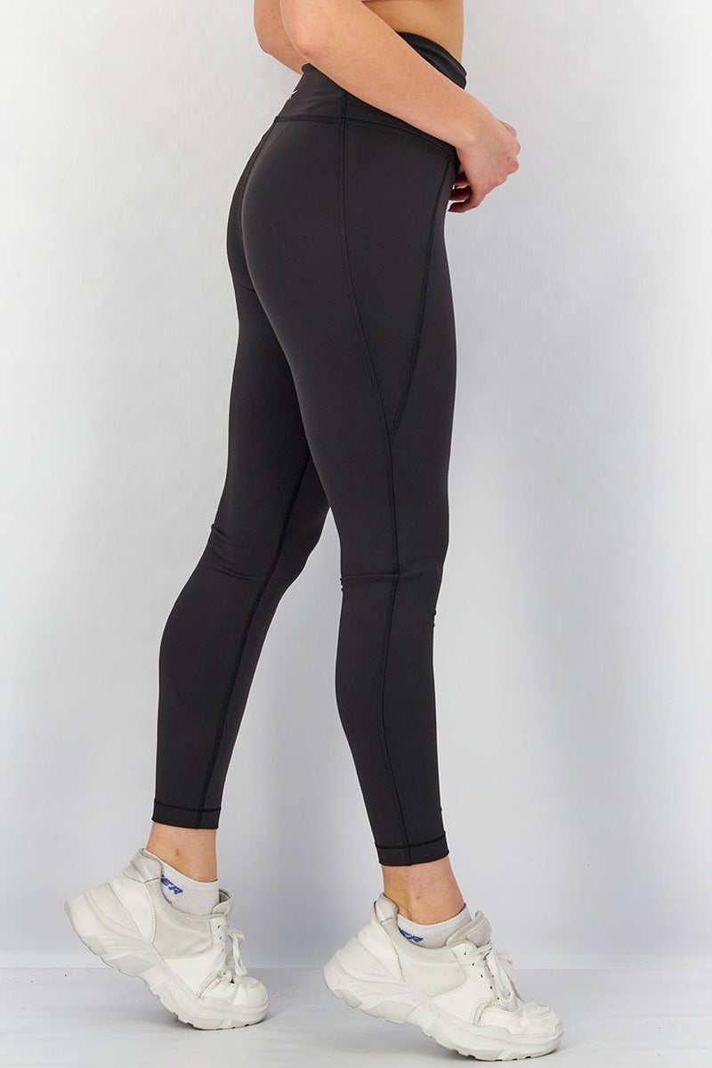 Reebok Women Sportswear Fit Brand Logo Traning Tights, Black - Image 2