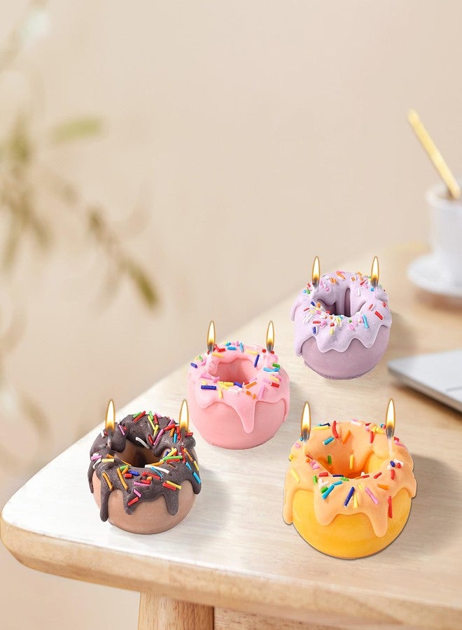 HouseAid Decorative Scented Donut Candle, Handmade Stylish Candle for Gift, 100% Soy Wax, Colorful - Image 2