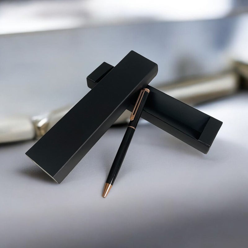 Eren Ofis Eren Office Set of 2 Lovers Special Design Model Metal Ballpoint Pen with Gift Box - Personalized Name  - Image 4