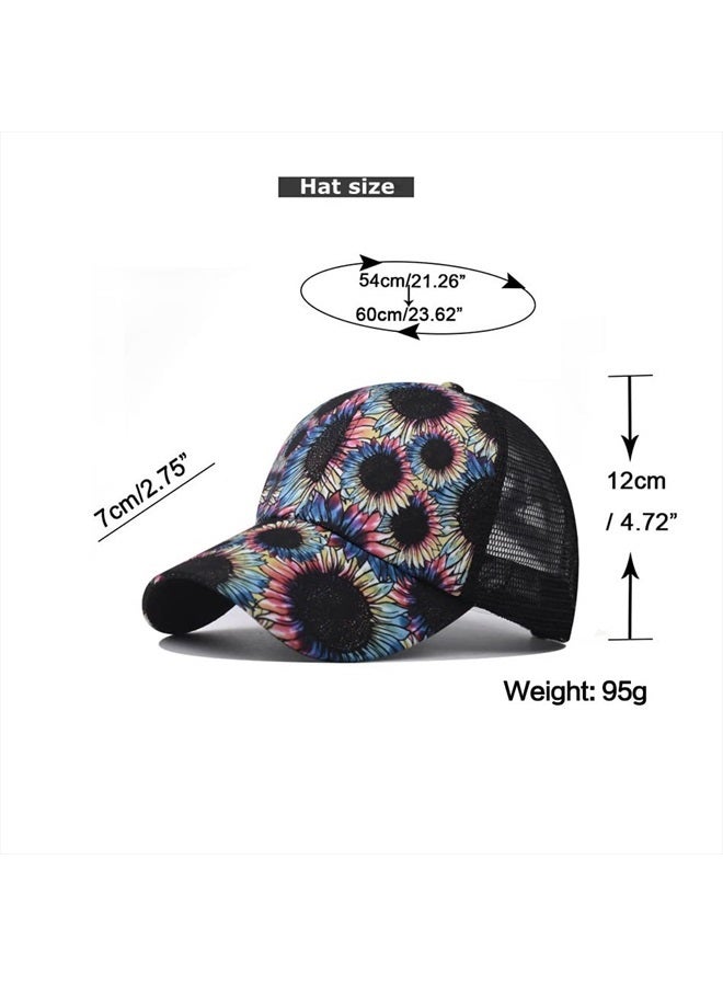 Bocianelli Criss Cross Hat Washed Distressed Baseball Cap Ponytail Hat High Messy Bun Ponycap for Women - Image 4