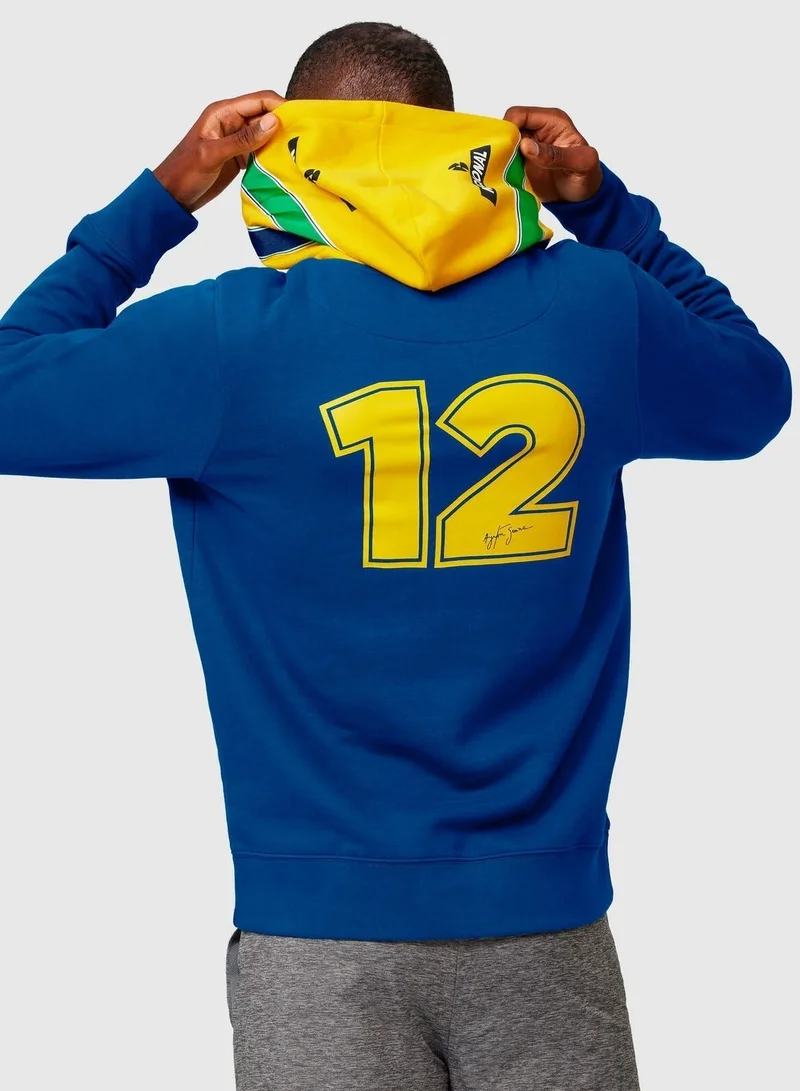 Ayrton Senna Ayrton Senna Stripe Hoodie