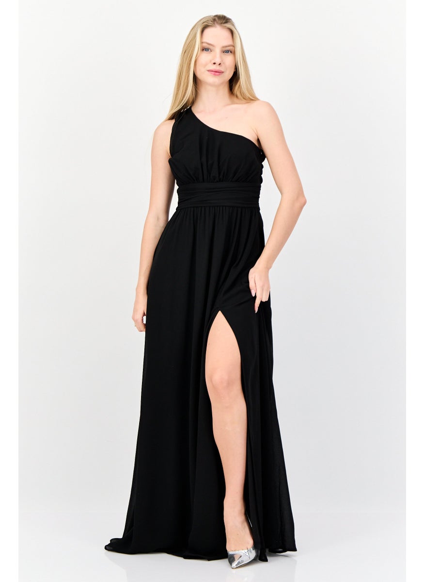 Lulus Women Solid Maxi Dress, Black  - Image 1