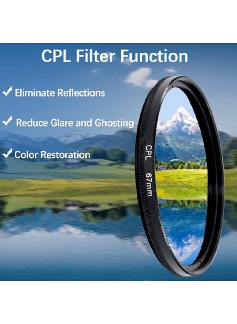 Barakah 67MM CPL Filter for Smartphones, Universal Clip-On Polarized Lens with Protective Cover and Storage Box, Compatible with iPhone 16 Pro Max 15 14 13, Enhances Photo Quality by Reducing Glare - Image 3