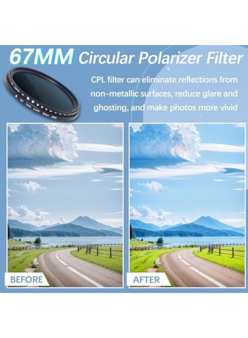 Barakah 67MM CPL Filter for Smartphones, Universal Clip-On Polarized Lens with Protective Cover and Storage Box, Compatible with iPhone 16 Pro Max 15 14 13, Enhances Photo Quality by Reducing Glare - Image 4