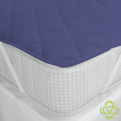 Jaipur Prints Water Resistant Dustproof Mattress Protector Bed Size 78 X 60 Bluefor Bed Mattress with Elastic Bands - Image 4