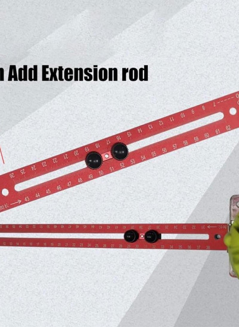 GGOOT Router Milling Groove Bracket 3 in 1 Removable Router Circle Cutting Jig Multifunctional Cabinet Hardware Jig Guide Base Circular Hole Slotting Locating Tool  - Image 4