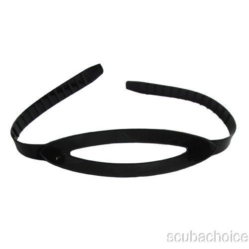 Scuba Choice Scuba Diving Silicone Mask Strap, Black - Image 2