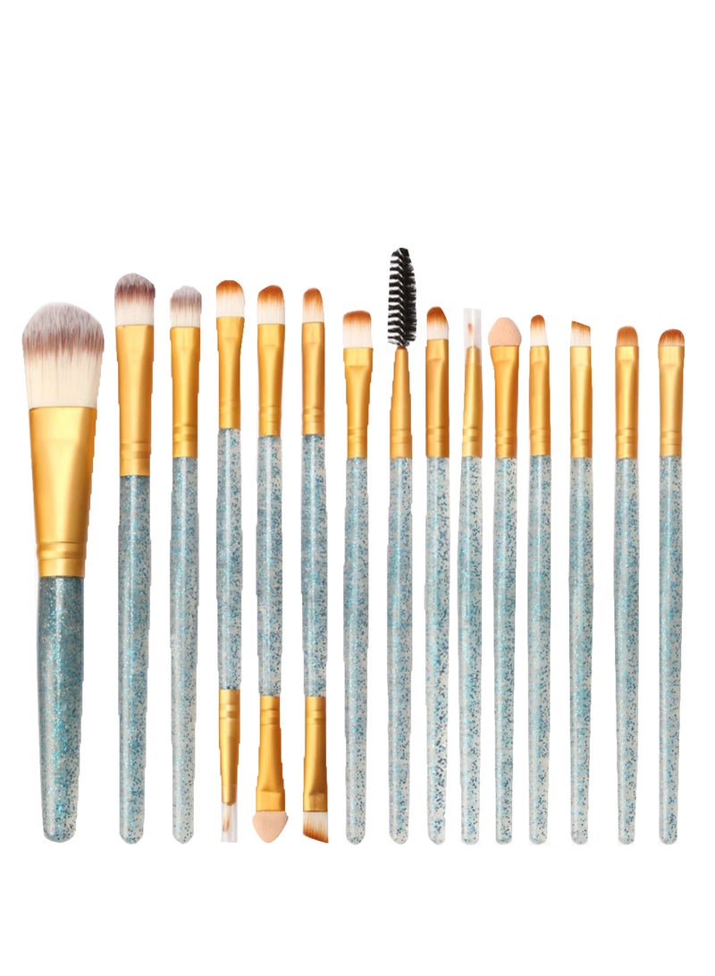 15-Piece Makeup Brush Set Multicolour - Image 1