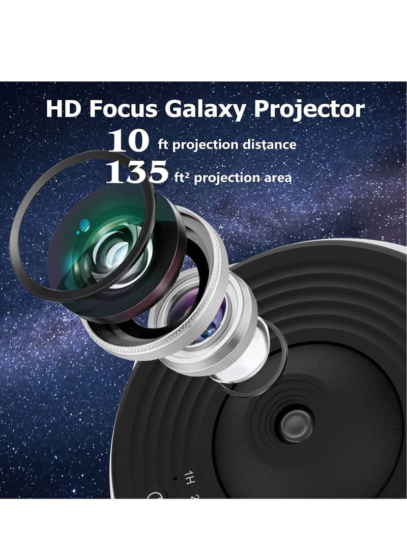 12-in-1 Star Projector Galaxy Light – Rotating Planetarium Night Light with 360° Rotation, Timer, Mute Design for Bedroom, Party  Game Room Atmosphere  - Image 3
