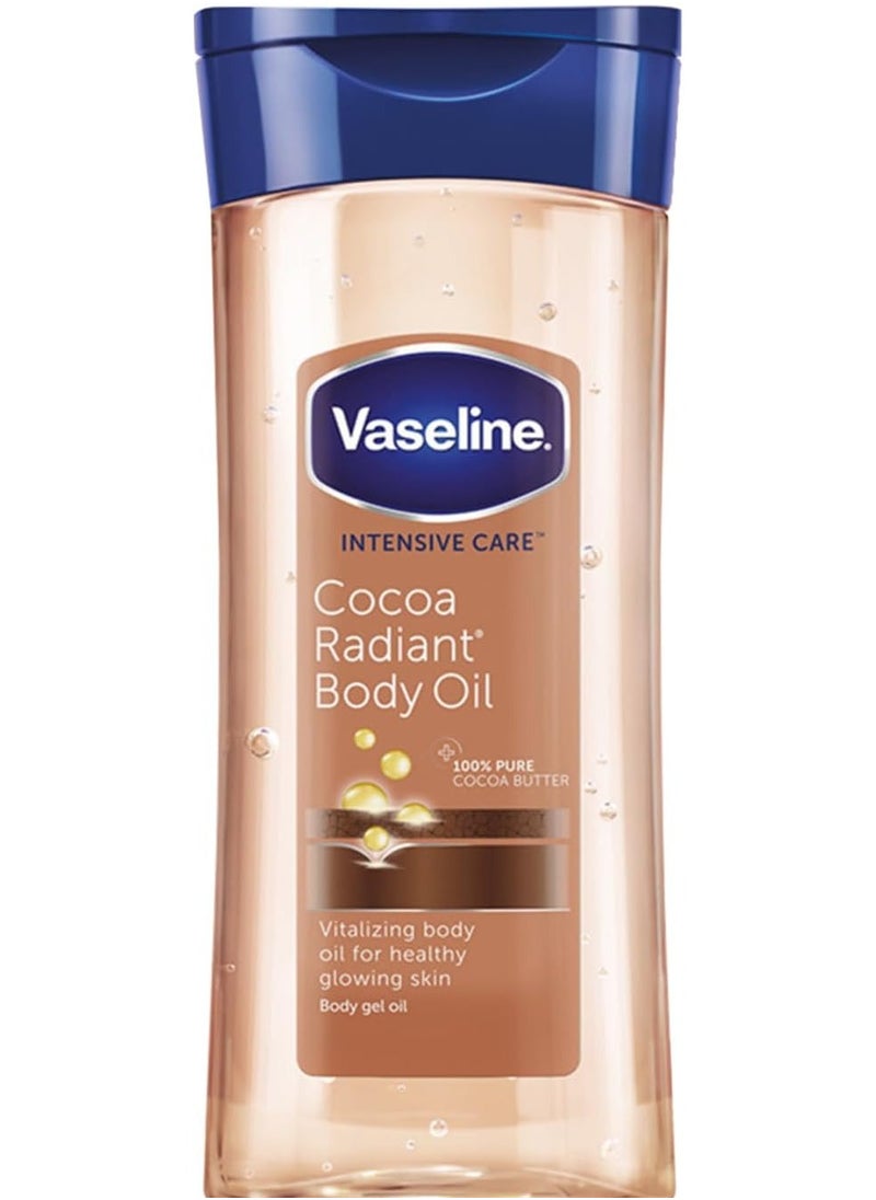 Vaseline Intensive Care Cocoa Radiant Vitalizing Body Oil With 100% Pure Cocoa Butter