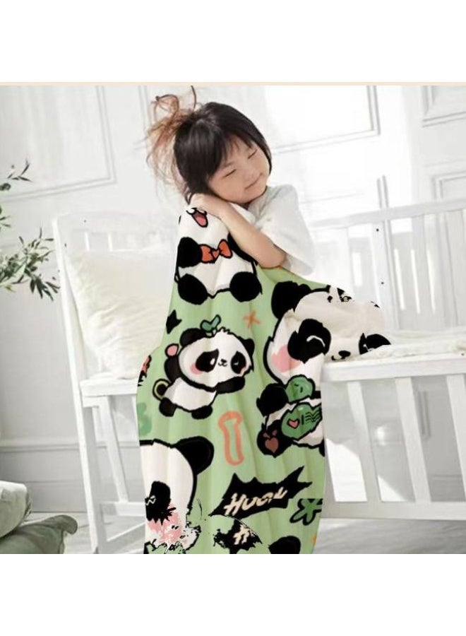 عام بطانية رقيقة من الفانيلا الكرتونية للأطفال والرضع (دافئة ومريحة، ومناسبة للنوم والألعاب) 70 سم * 100 سم