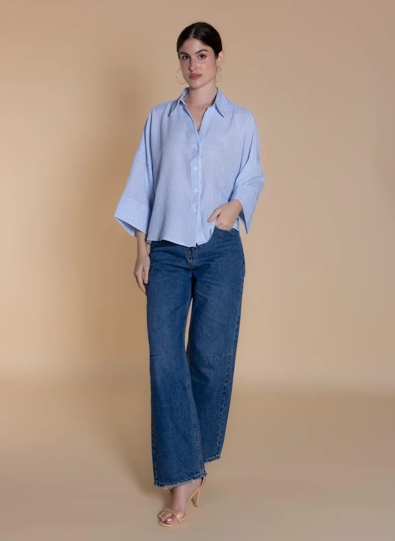 شايبس FLOWING STRIPED SHIRT