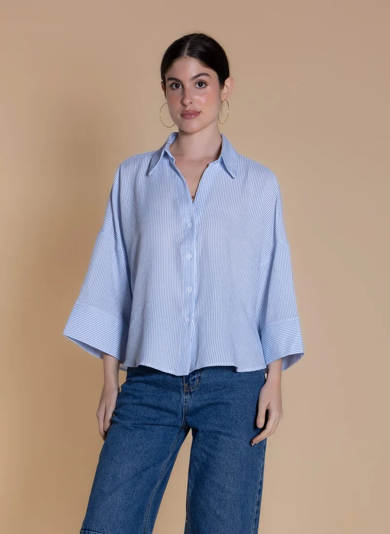 شايبس FLOWING STRIPED SHIRT