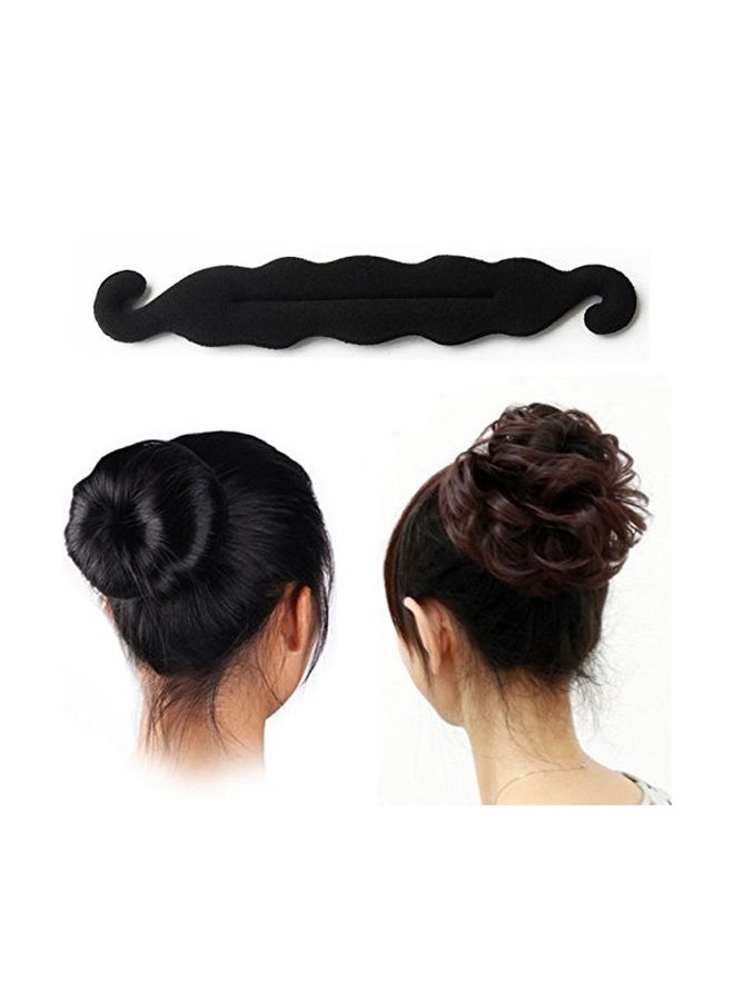 إسكدنيا آلة لإعداد كعكة الشعر قابلة للثني واللف والربط أسود - Image 2