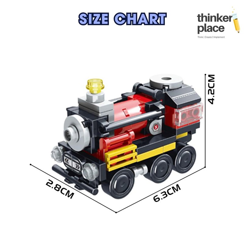 ThinkerPlace STEM Robotics Mail Train Block Set - 91 Pieces Educational Building Toy for Kids 7+ - Image 2