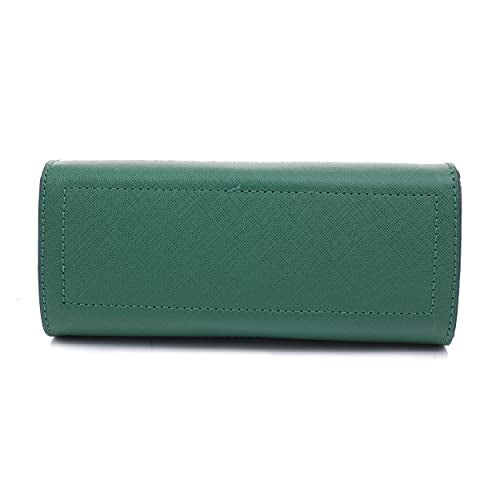 EVVE Women's Evening Bag Party Clutches Mini Satchel Purses Cocktail Prom Handbags with Chain and Lock | KELLY GREEN - Image 4