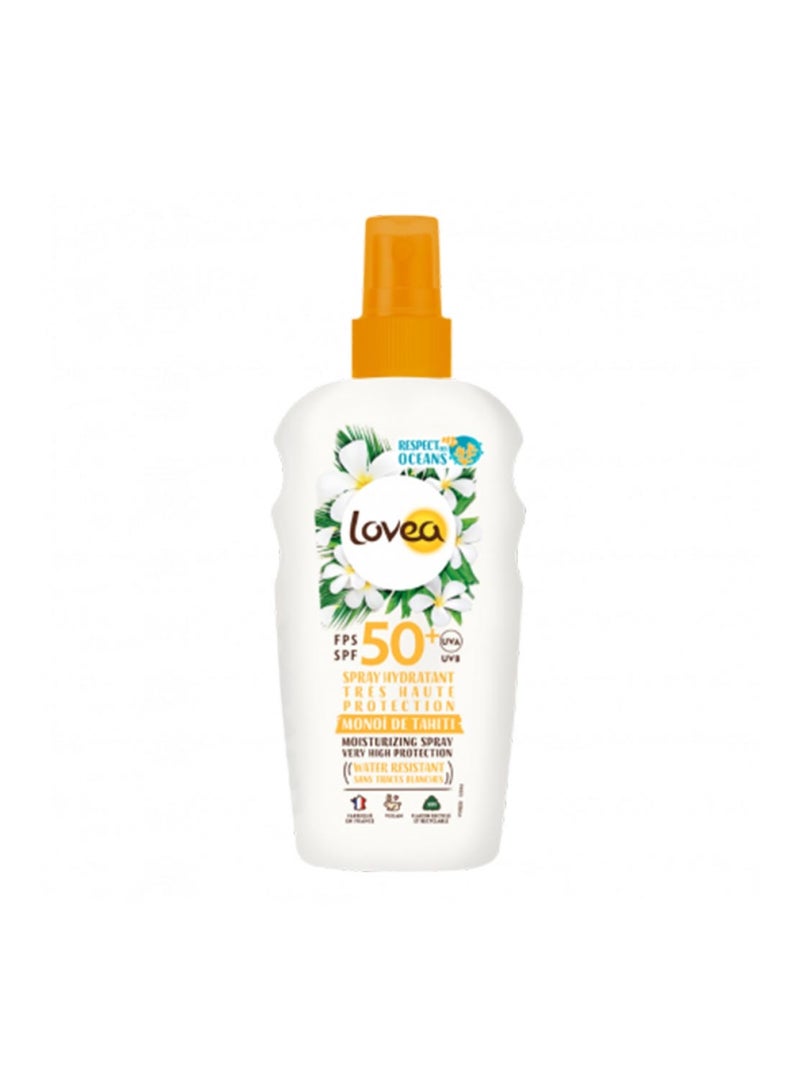 LOVEA Monoi de Tahiti SPF50+ Very High Protection Moisturizing Spray 150 ml - Image 2